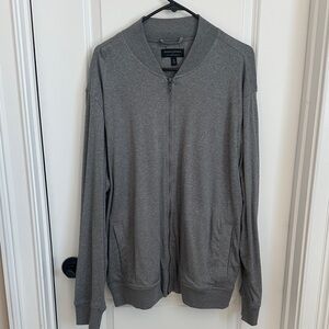 Banana Republic Grey Men's Zip Up Sweater